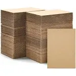 50 Pack Corrugated Cardboard Sheets 6X9, Flat Packaging Inserts for Packing...