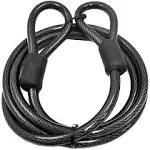 Lumintrail 12mm (1/2 inch) Heavy-Duty Cable, Vinyl Coated Braided Steel with ...