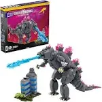 MEGA Godzilla x Kong The New Empire Building Set Action Figure Godzilla with 543 Pieces and Accessories, 8 Inches Tall, for Adult Collectors