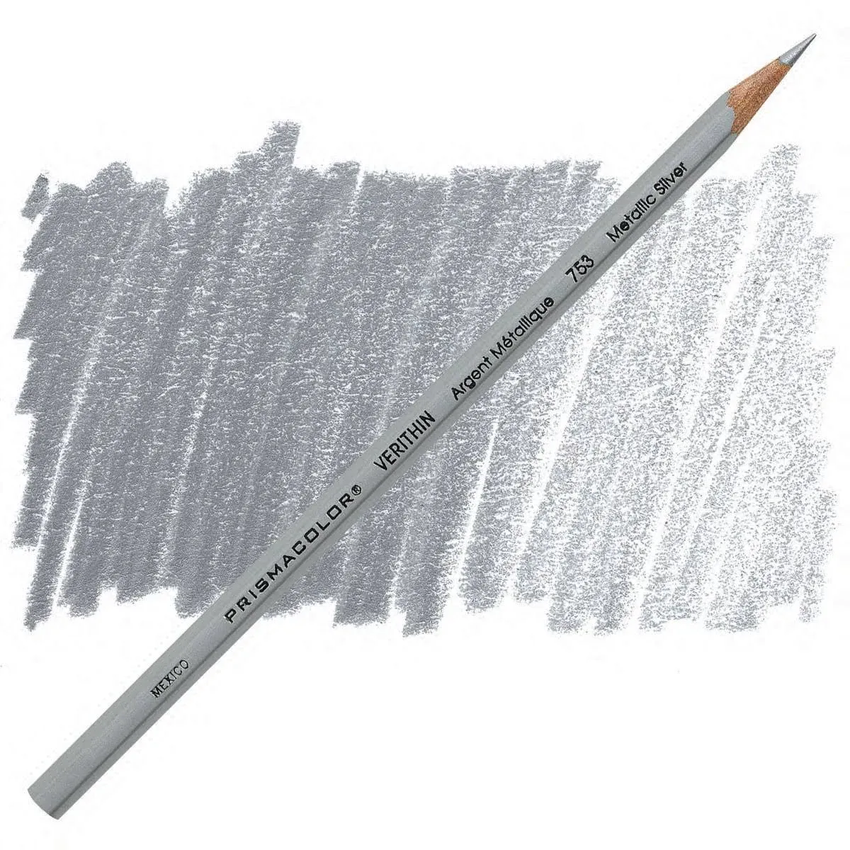 Prismacolor Verithin Colored Pencils, Metallic Silver, (02460) ( Pack Of 12 )