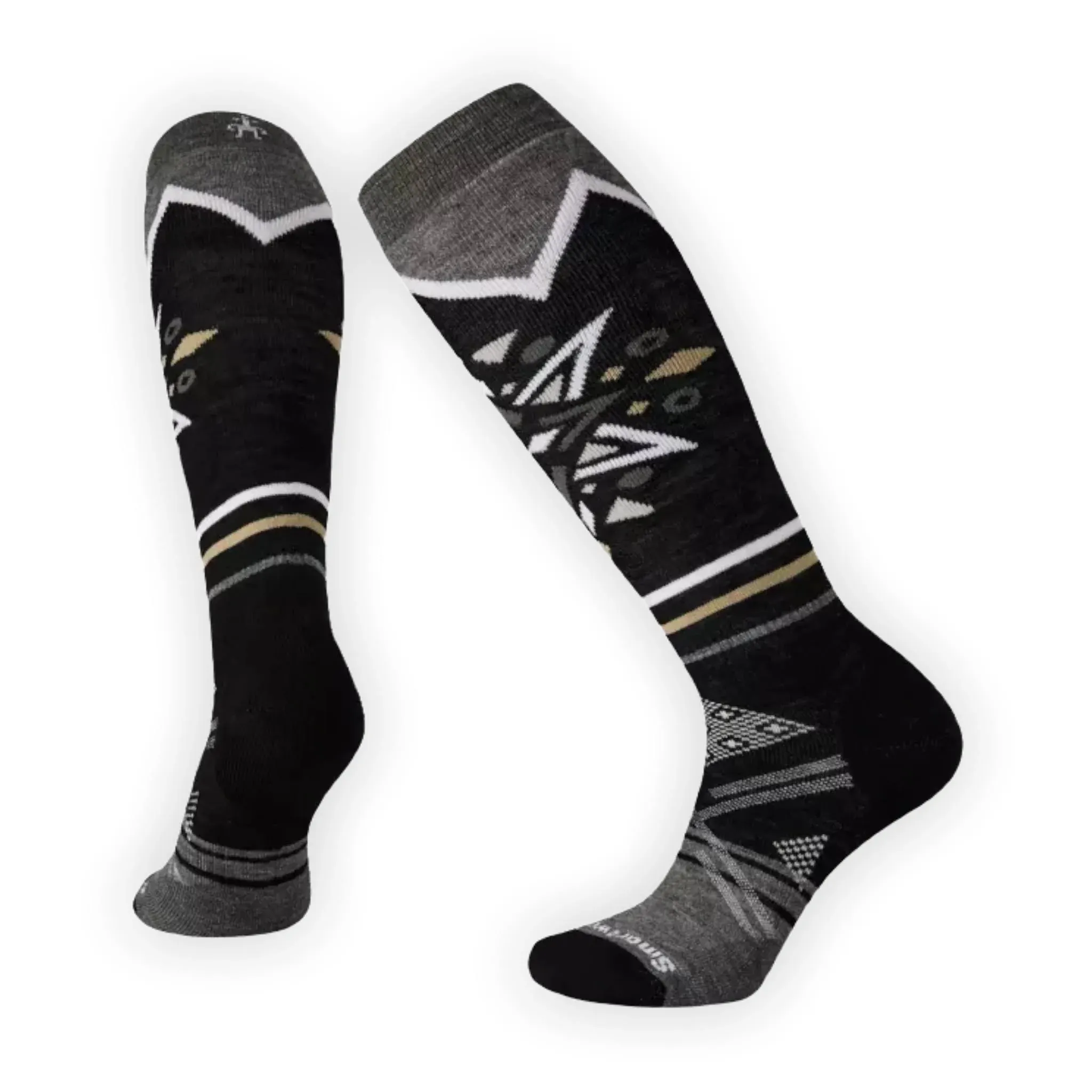 Smartwool Women's Ski Mountain Snowflake Pattern Full Cushion Merino Wool Over The Calf Socks