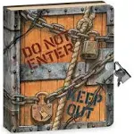 Keep Out Lock and Key Diary