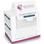 Clean Towels XL Organic Disposable Face Cleansing Washcloth Makeup Removing Wipes by Clean Skin Club, 100 Count, Size: XL, 10” by 12”, White