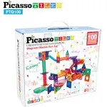 PicassoTiles Magnetic Marble Run 100 Piece Building Set