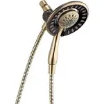 Delta 4-Spray Dual Fixed/Handheld Shower Heads in Champagne Bronze, 58065-CZ