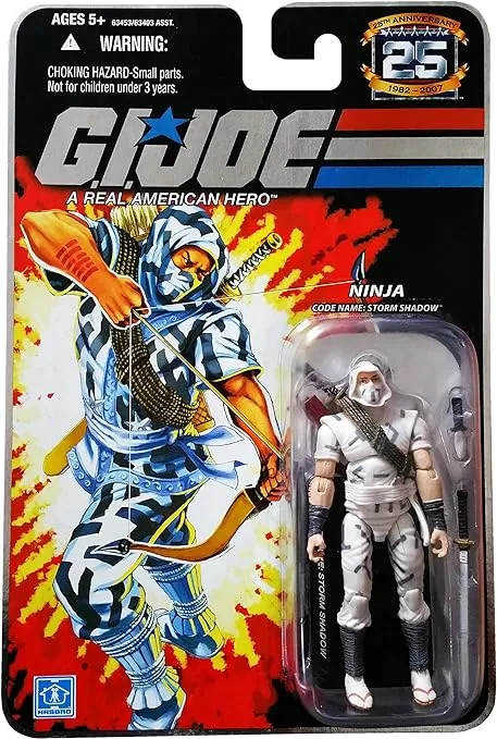 G.I. Joe 25th Anniversary Storm Shadow Cobra Ninja 3.75 inch Action Figure