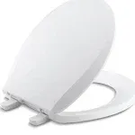 Kohler K-7316-0 White Cachet Quick-Release Round-Front Toilet Seat