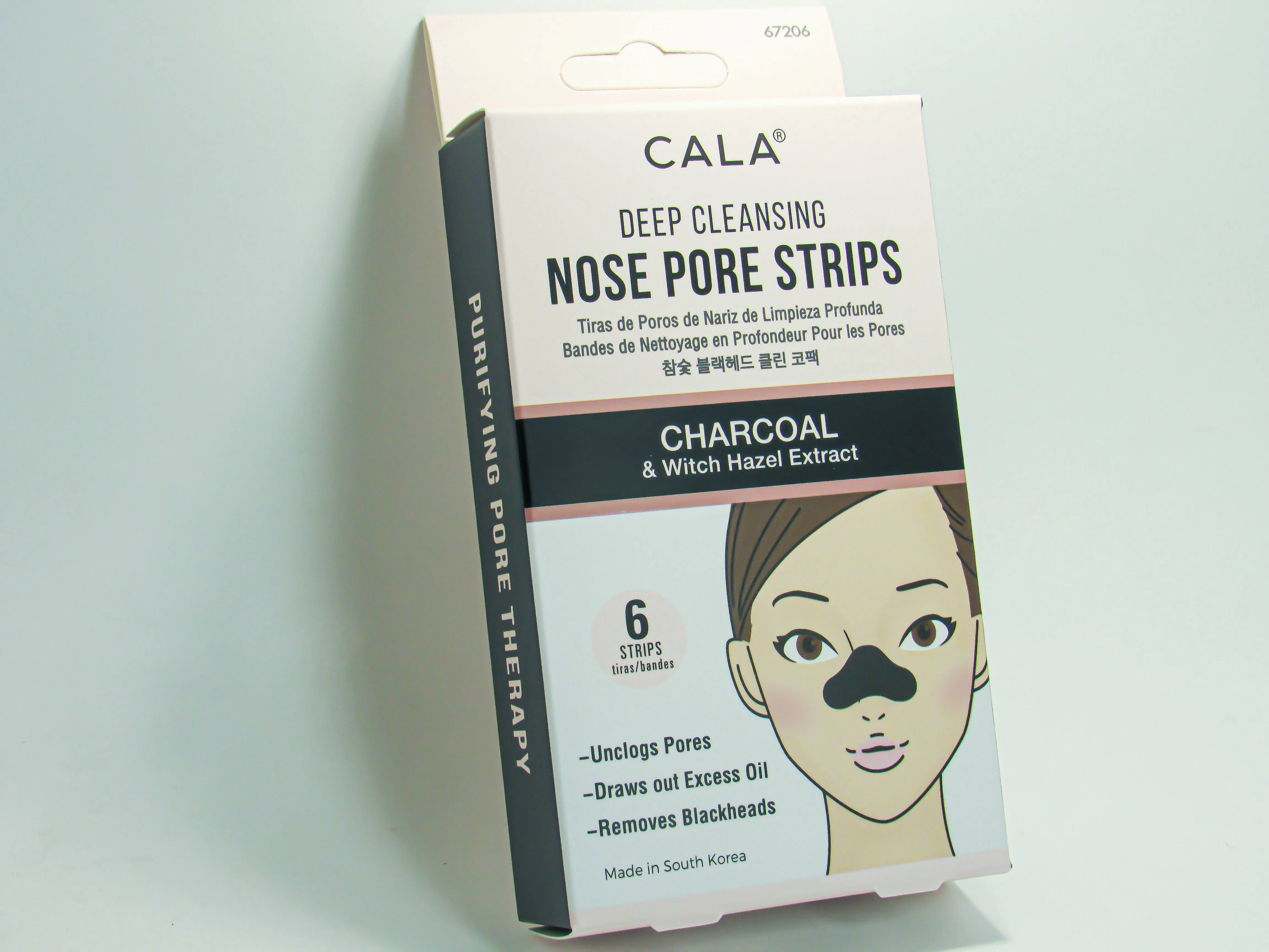 Cala Charcoal nose pore strips 6 count, 6 Count