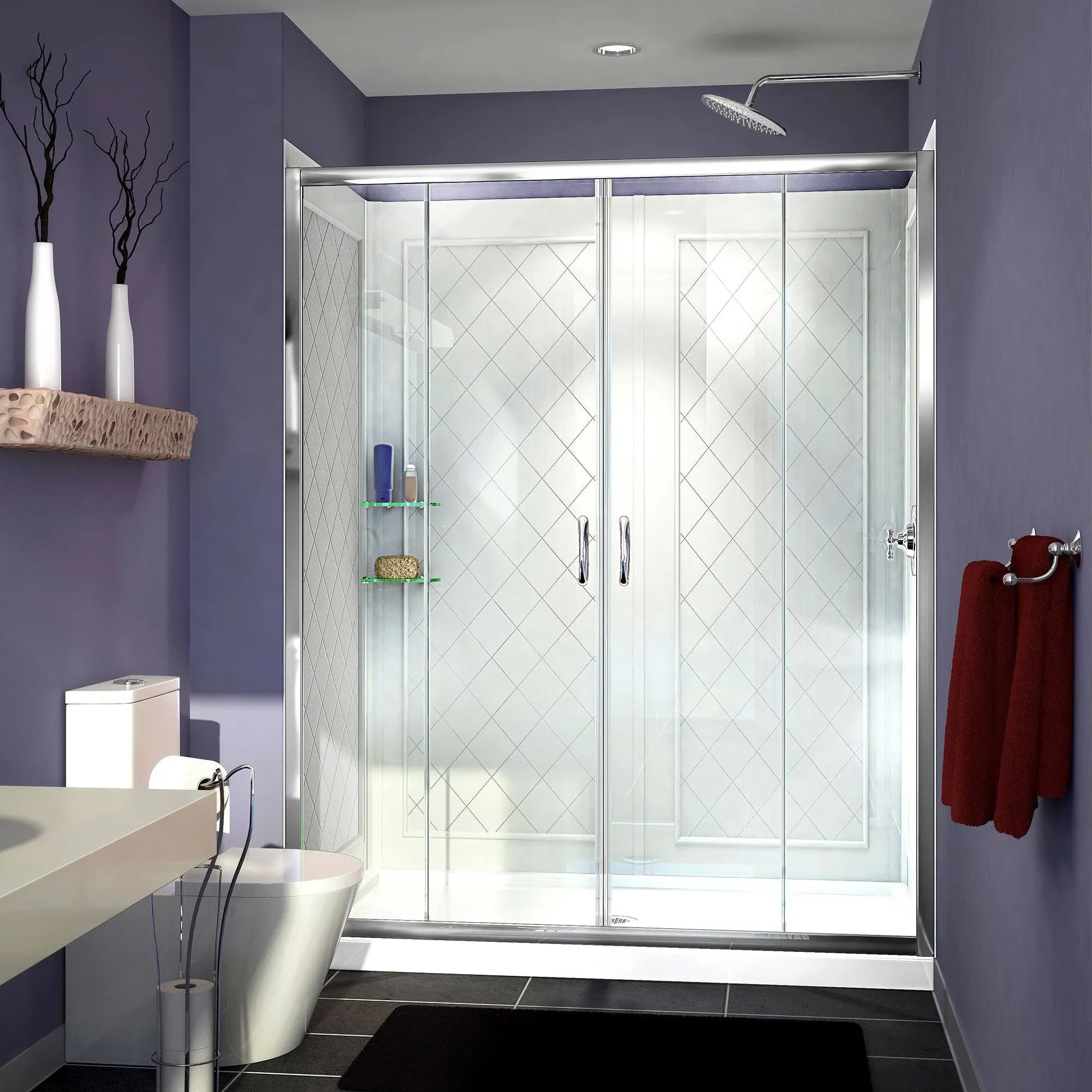 DreamLine DL-6115R-01CL The DreamLine Visions shower or tub door offers breathta