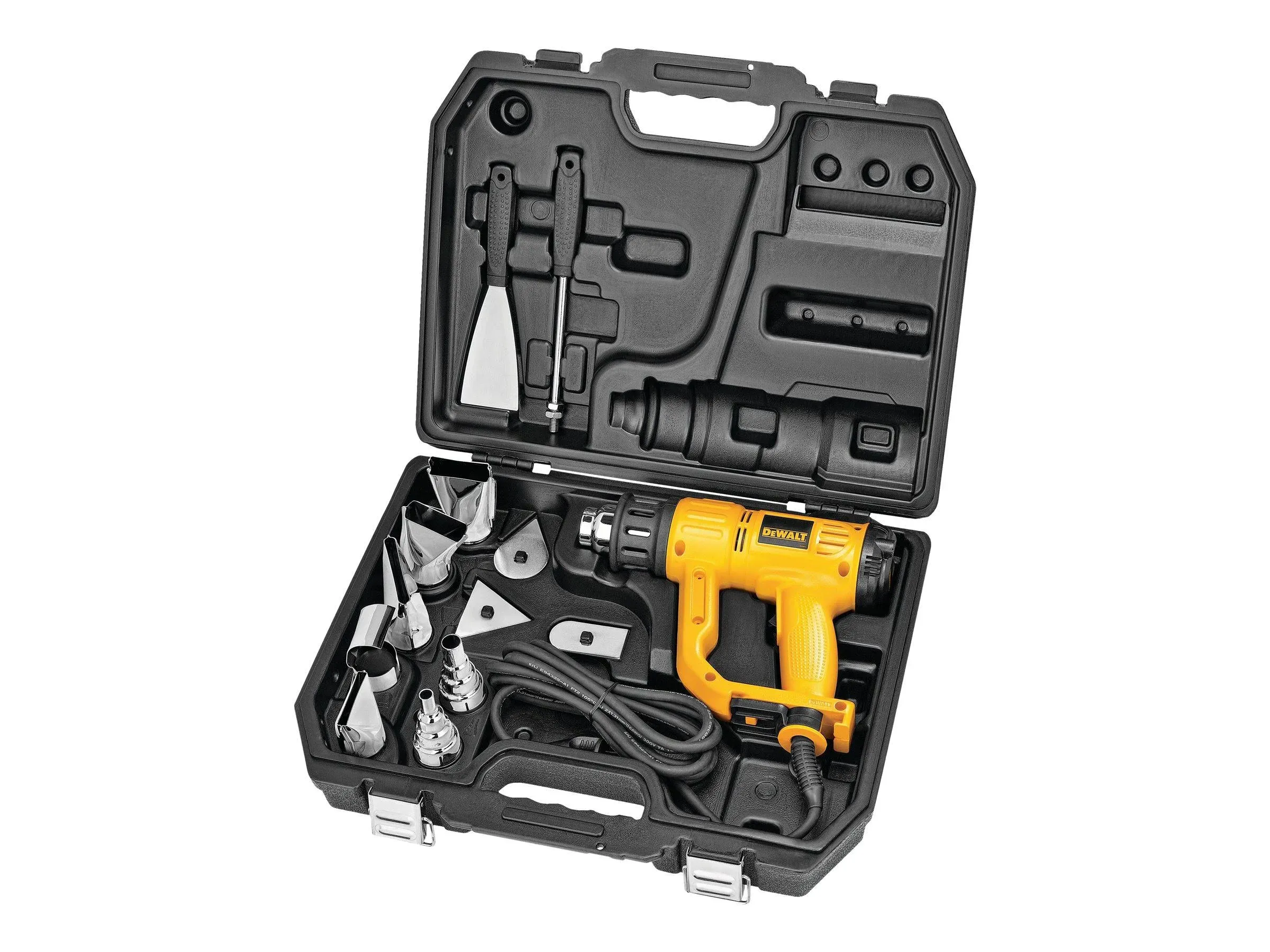 DEWALT Heat Gun with LCD Display & Hard Case/Accessory Kit (D26960K) , Yellow