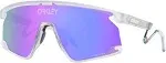 Oakley Bxtr Metal Matte Clear Prizm Violet Glasses New Free Time Bike MTB