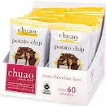 Chuao Chocolatier Potato Chip Milk Chocolate Mini Bars Gourmet No Preservatives for Gift Baskets