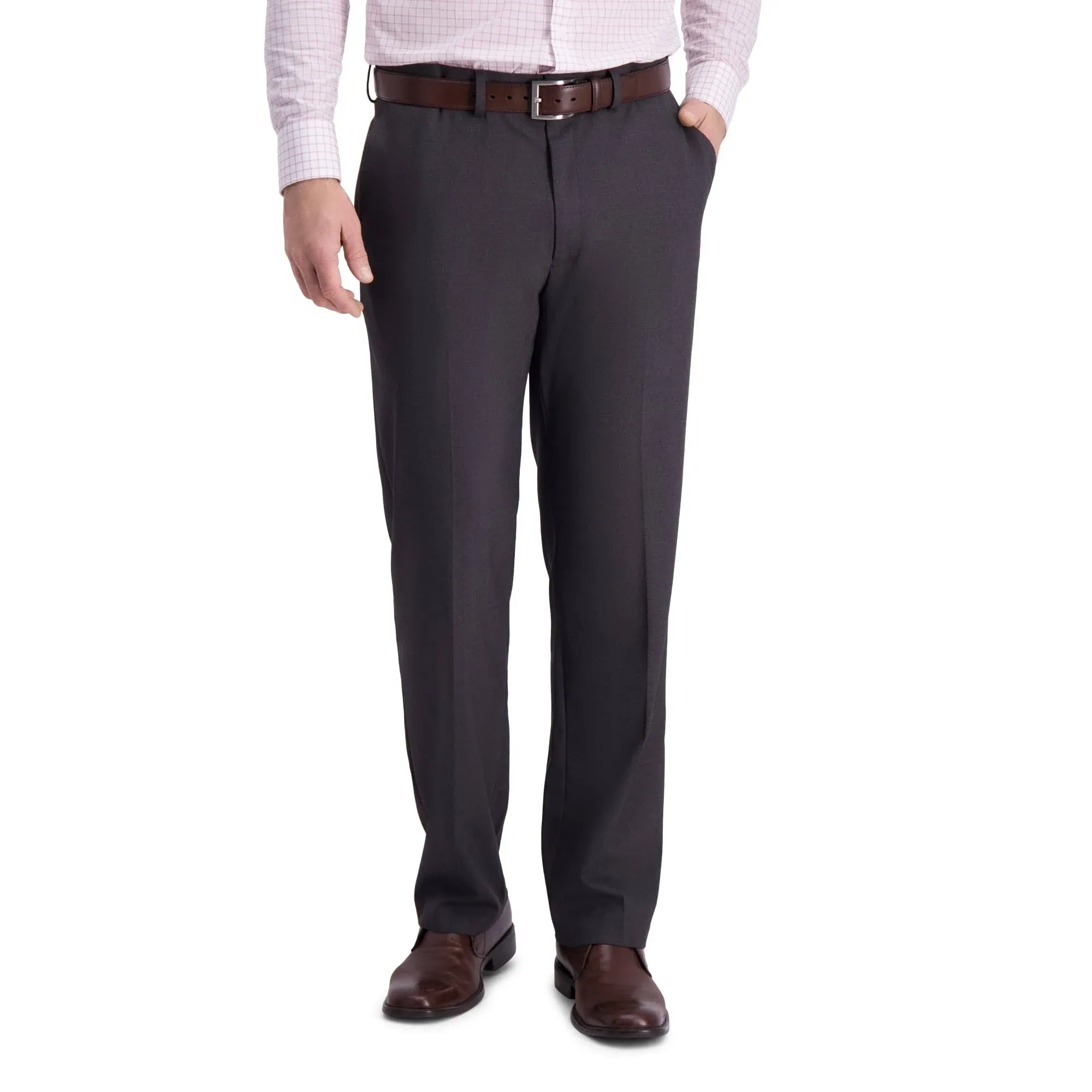 Men's J.M. Haggar Premium Classic-Fit Flat-Front Stretch Suit Pants - Medium Gray - 40x30