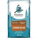 Caribou Coffee Medium Roast Ground Coffee Caribou Blend 20 Ounce Bag