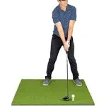 GoSports Golf Hitting Mat Artificial Turf Mat for Indoor/Outdoor Practice Includes 3 Rubber Tees