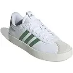 Women's Adidas VL Court 3.0 Sneakers in White/Green Size 8.5