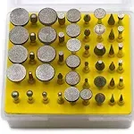 Oudtinx 50pcs Diamond Coated Grinding Head Grinding Burrs Set for Dremel Rotary Tool