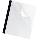 Fellowes Thermal Presentation Covers, Clear/Black, 11.12" x 9.75" - 10 pack