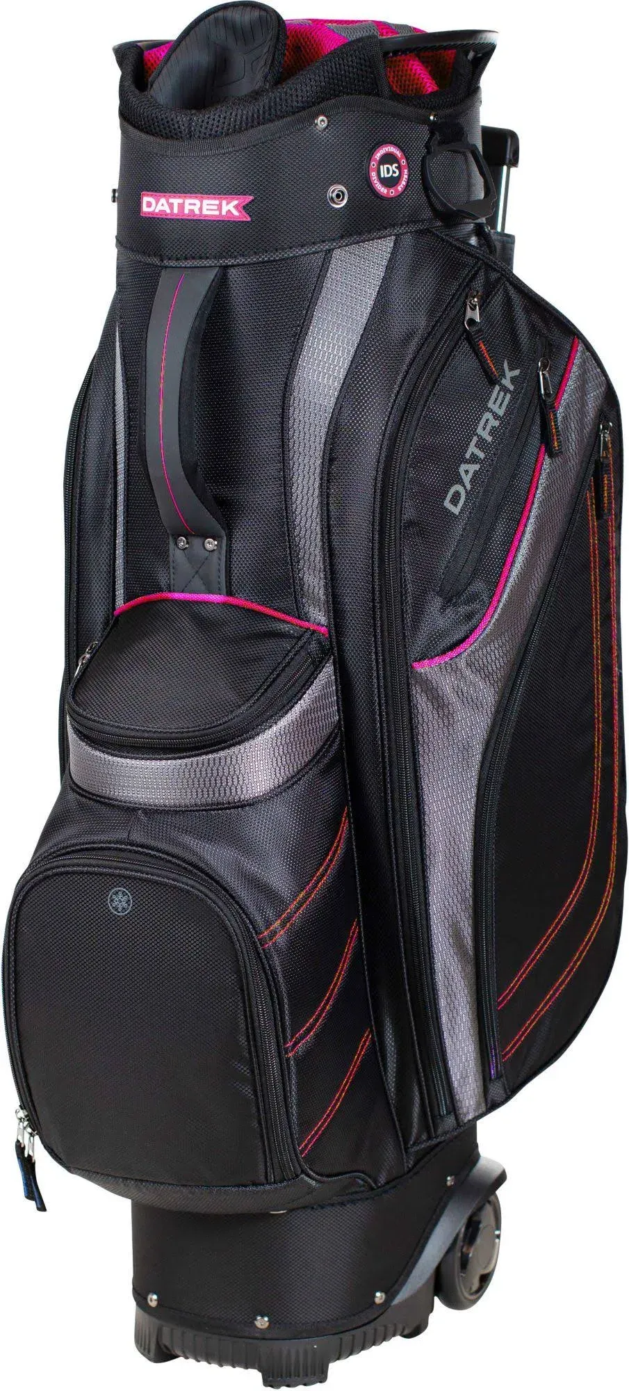 New Datrek Transit Cart Bag Black/Charcoal<wbr/>/Pink Free Shipping