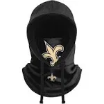 FOCO NFL Team Logo Black Drawstring Winter Cap Hooded Gaiter Balaclava Face Cover