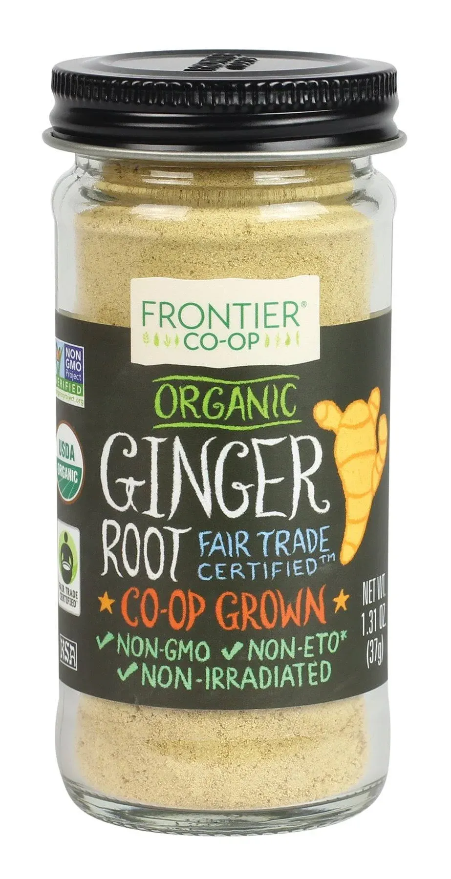 Frontier Organic Ginger Root, Ground - 1.31 oz jar