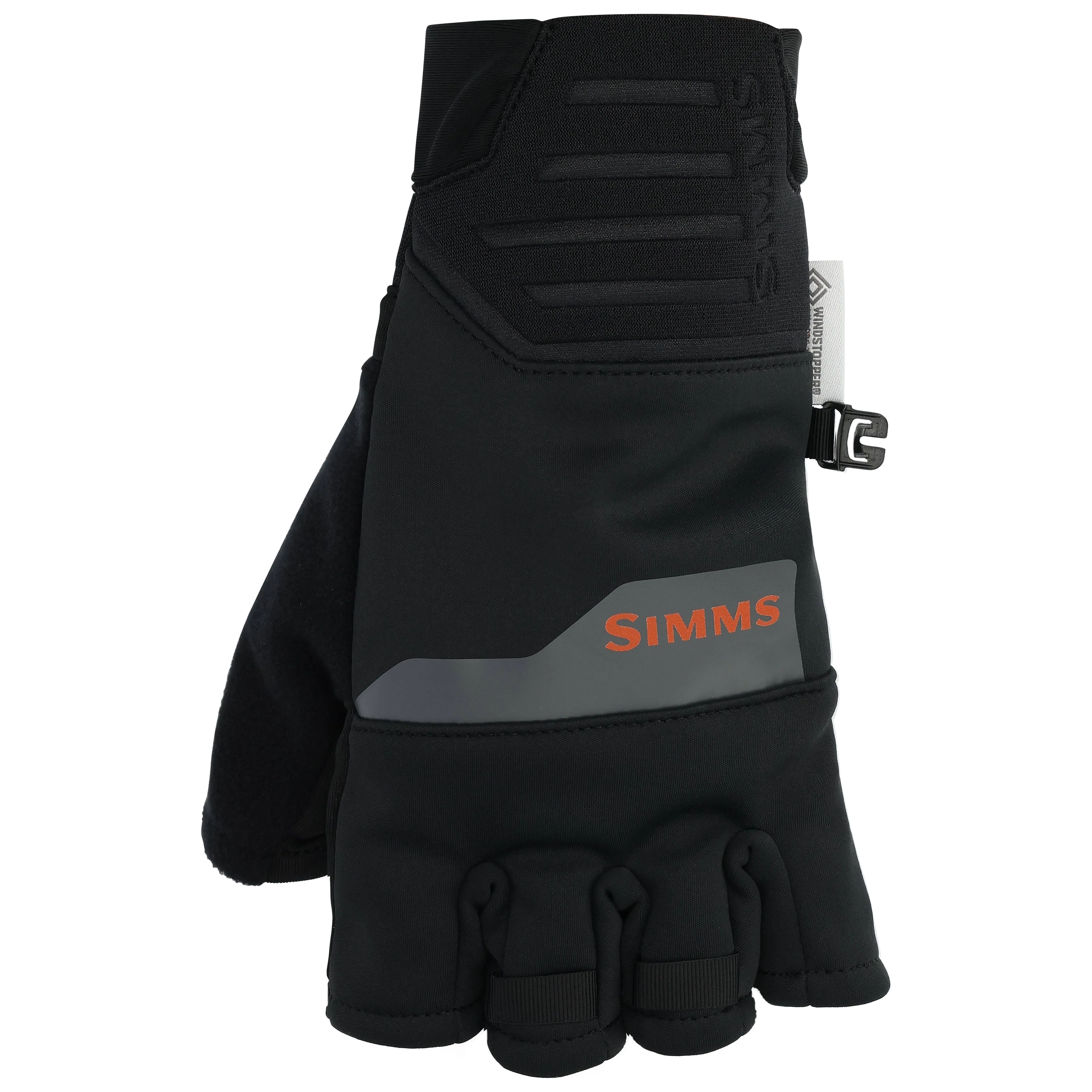 Simms Windstopper Half-Finger Glove - Black - M