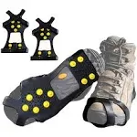 Limm Ice Snow Traction Cleats - Lightweight Crampon Cleats for Walking on Snow & Ice - Anti Slip Grippers Fasten Quickly & Easily Over Footwear - Protable Grips for Shoes and Boots