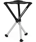  - Comfort Model - Black and Silver - 3-legged folding 18&#034; Seat Height (45 Cm)