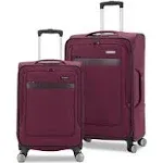 Samsonite Ascella 3.0 Softside Expandable Luggage with Spinners | Light Plum | 2pc Set (Carry-on/Medium)