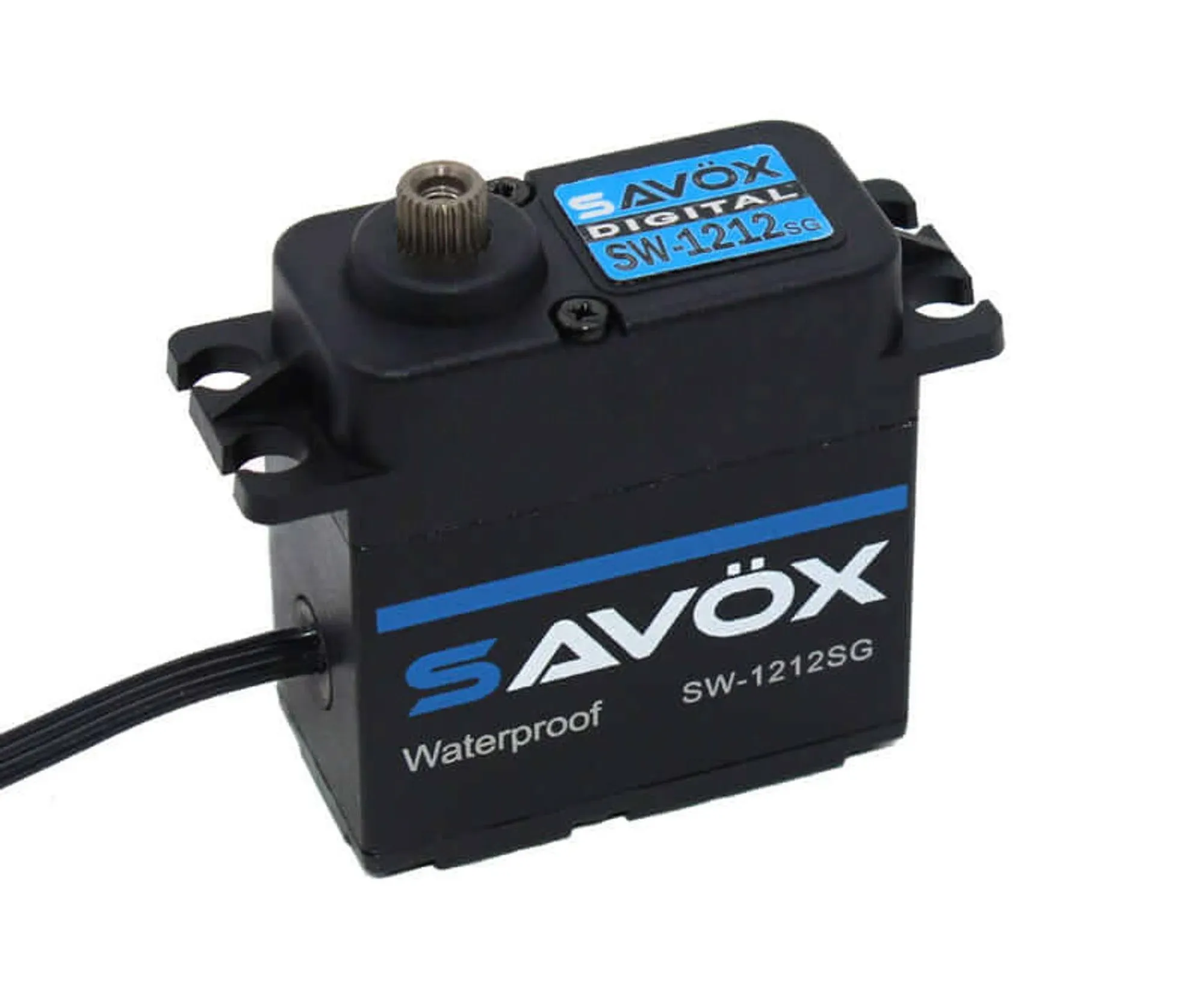 Savox Waterproof, High Torque, High Voltage Coreless Digital Servo, 0.14 sec / 638oz @ 7.4V -Black Edition