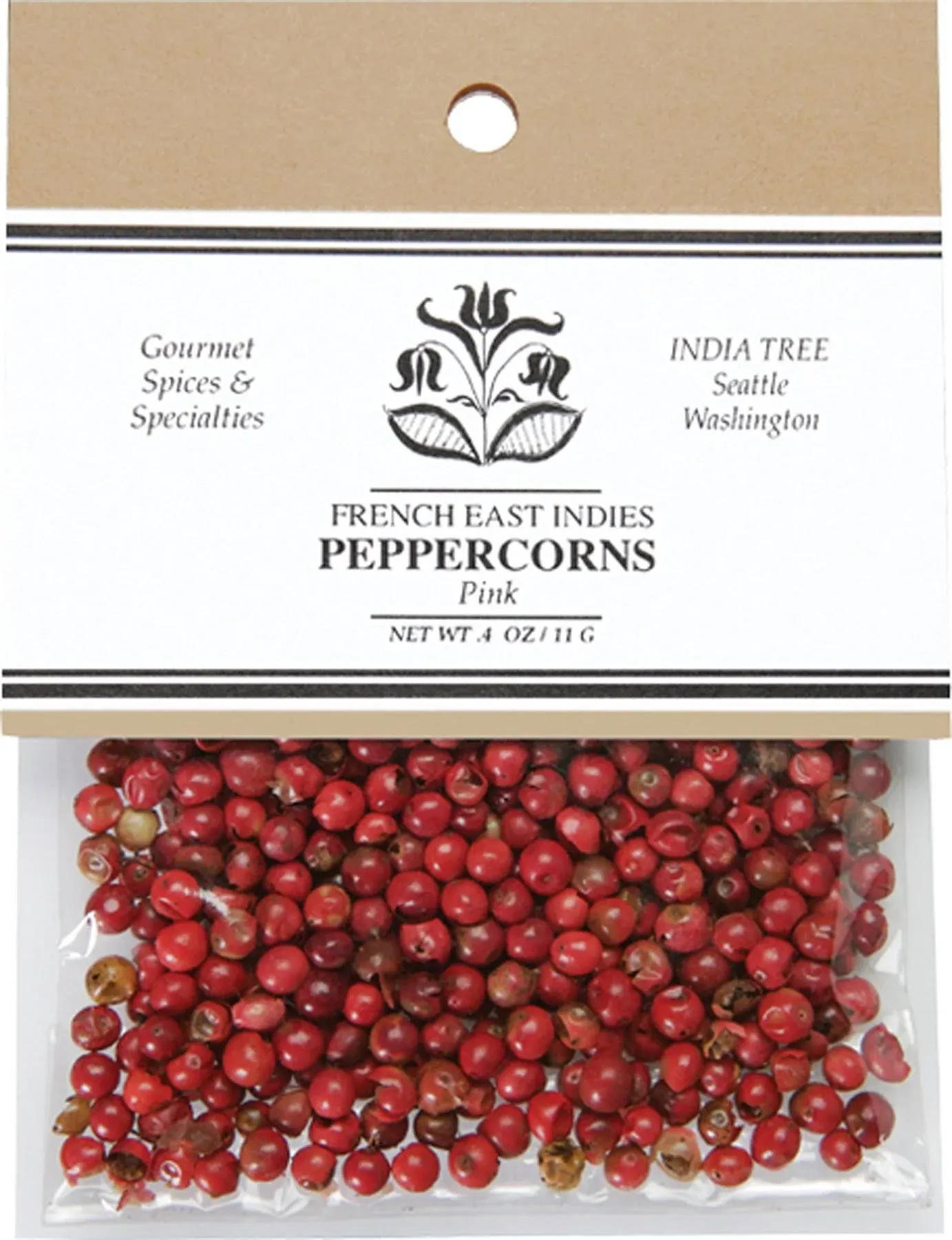 India Tree Peppercorns, Pink, .4 oz (Pack of 4)