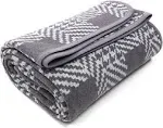 Merino Wool Blanket 87″ X 63″ Thick Warm Soft Large Bed Throw Great for Camping