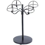 Wig Stands for Multiple Wigs Hanger Display Rack,Wig Holder,Metal Storage Organizer for Wig Rack Stand(Black)