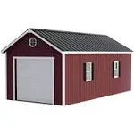 Sierra 12 ft. x 24 ft. Wood Garage Kit with Sturdy Built Floor