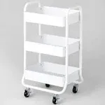 Brightroom - 3 Tier Metal Utility Cart White