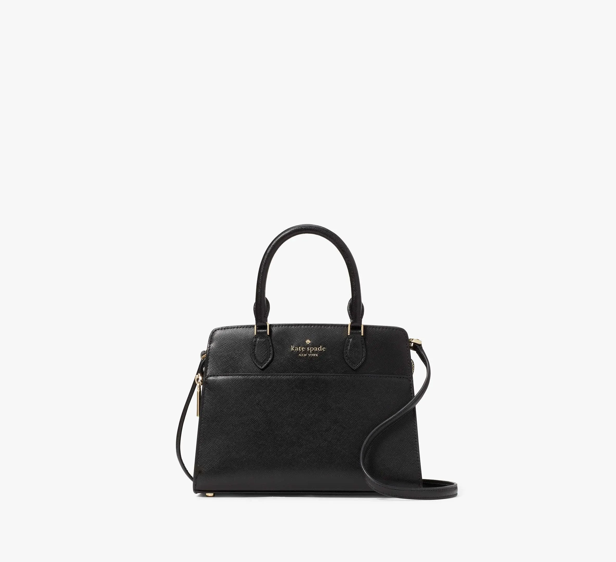 Kate Spade Madison Saffiano Leather Small Satchel, Black