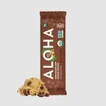 Aloha Protein Bars, Organic, Chocolate Chip Cookie Dough - 12 pack, 1.98 oz bars