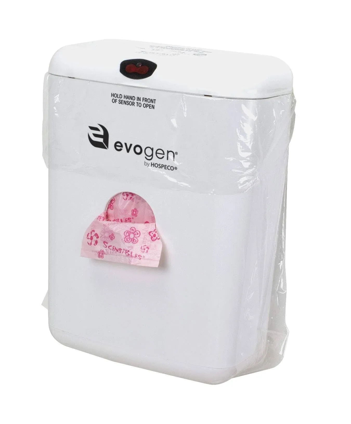 Evogen No-Touch Combination Receptacle (EVNT-CWR), White