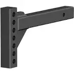 CURT 17103 Replacement Weight Distribution Hitch Shank, 2-Inch Receiver, 2-In Drop, 6-Inch Rise , Black