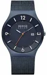 BERING Men's Watch Solar Movement - Solar Collection with Stainless Steel and Sapphire Glass 14440-XXX Wristwatches