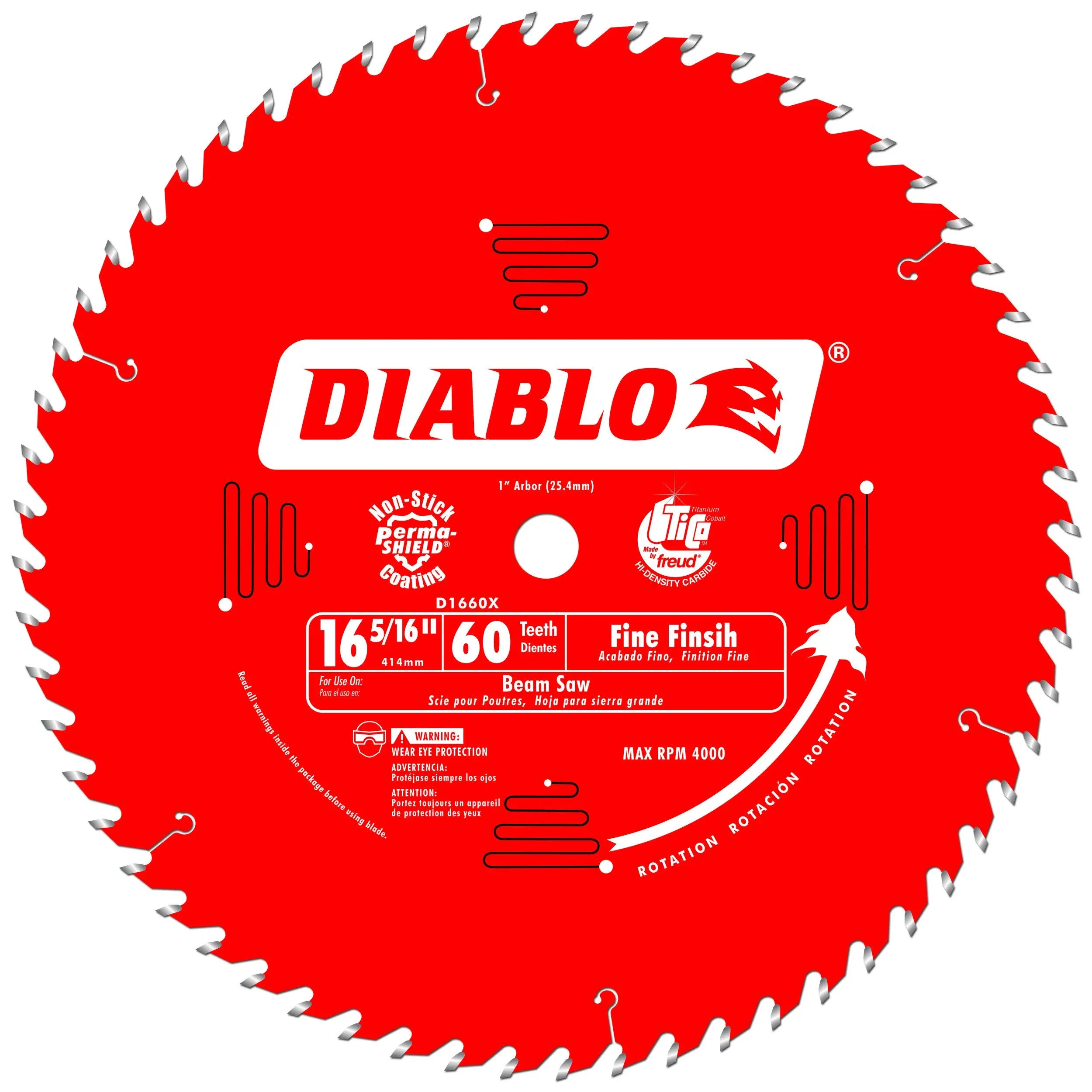 Diablo Steel Demon 12 in. D X 1 in. Cermet Cermet Metal Saw Blade 80 teeth 1 pk