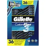 Gillette CustomPlus 3 Disposable Razors 36ct