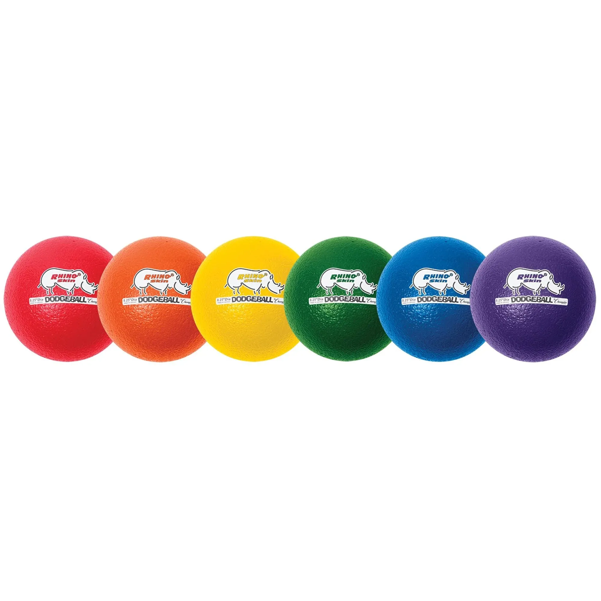 Rhino Skin Dodge Ball 8in Set Of 6