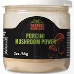 Vigorous Mountains Dried Porcini Mushrooms Powder for Cooking Salt Free Beef Broth Powdered Sauce Seasoning 3 oz