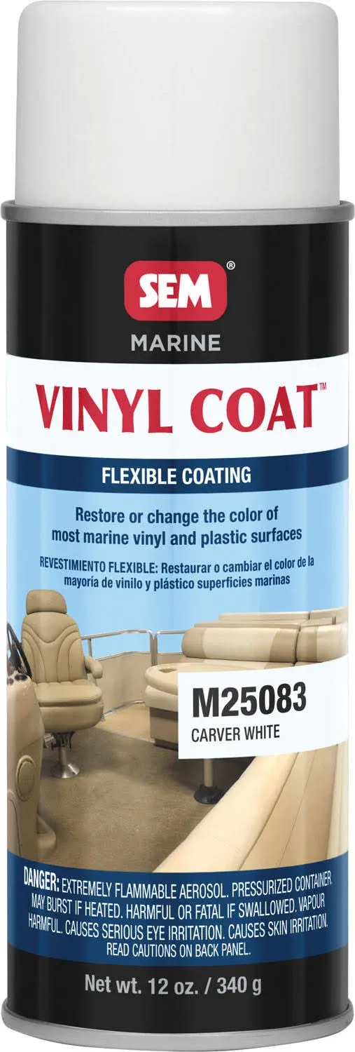 SEM Vinyl Coat - Carver White - 12oz M25083