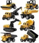 Alloy Small Construction Cars Vehicles, Geyiie Die Cast Mini Construction Truck 