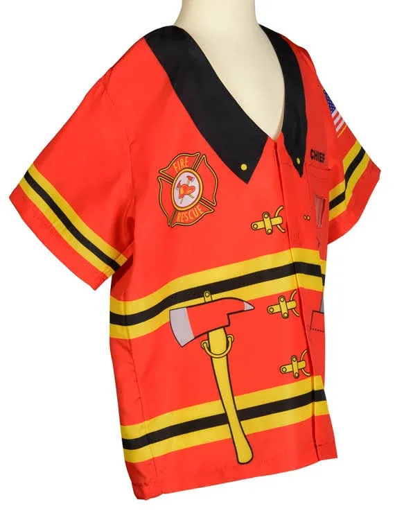 My 1st Career Gear Firefighter Top One Size Fits Most Ages 3-6