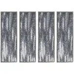 Rugshop Stair Treads Mats 4 Pcs Distressed Abstract Non-Slip Stair Step 8.6&#034;x26&#034;