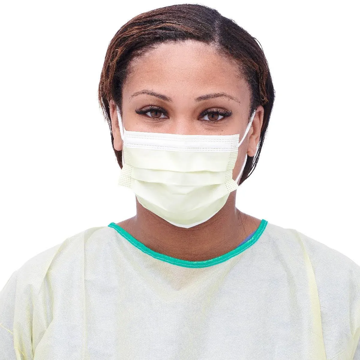 Isolation Face Mask in Yellow by Medline