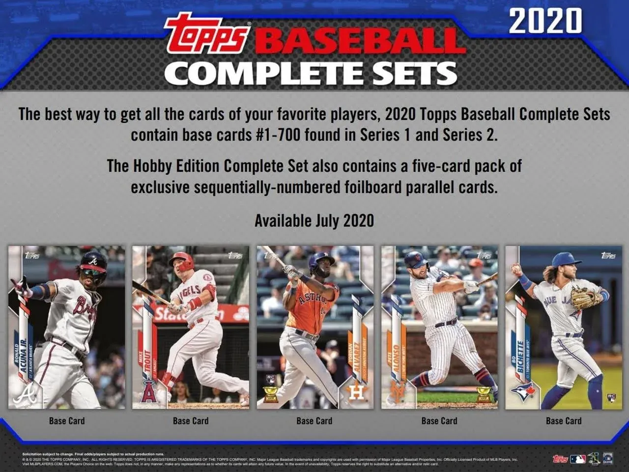 2020 Topps Baseball Factory Set Hobby